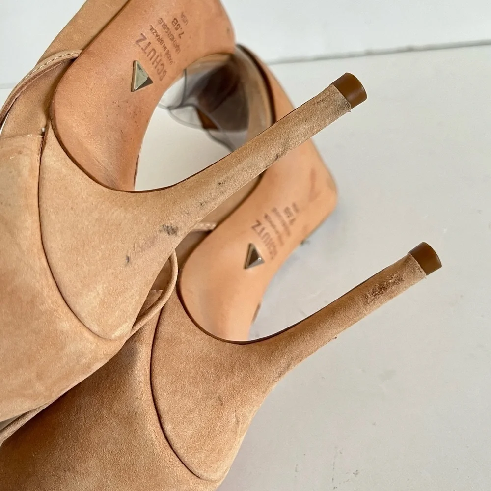 SCHUTZ tan suede